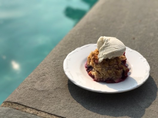 Peach Blackberry Crisp